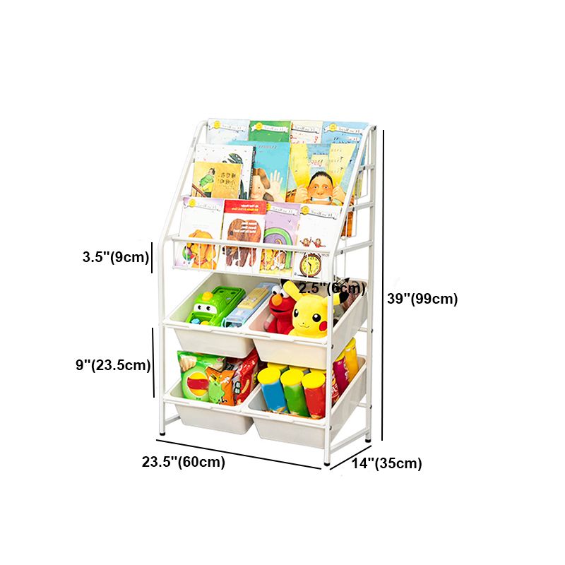 Contemporary Style Bookcase Open Back Bookshelf for Office and Home Clearhalo 'Bookcases' 'furn' 'furn_bookcases' 'Furniture' 'furniture_bookcases' 'Office Furniture' 1200x1200_45aac4b5-269b-4f38-a6fc-a22012f455c3