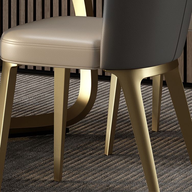 Luxury Sintered Stone Dining Set Rectangle 1/2/5/6/7 Pieces Dining Table with Chairs Clearhalo 'Dining Room Sets' 'Dining Tables & Seating' 'dining_room_set' 'furn' 'furn_dining_room_set' 'Furniture' 'furniture_dining_room_set' 'Kitchen & Dining Furniture' 1200x1200_45abfbca-4a15-4067-8747-0e215b97767d