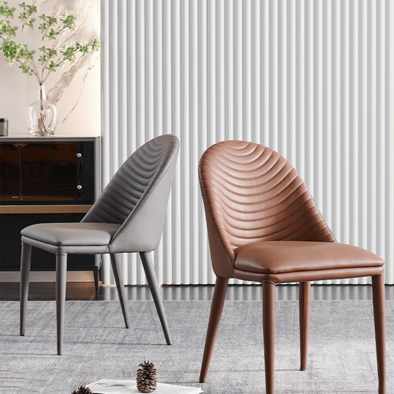 Modern Chairs Dining Armless Chair for Kitchen with Metal Legs Clearhalo 'Dining Chairs' 'Dining Tables & Seating' 'dining_chair' 'furn' 'furn_dining_chair' 'Furniture' 'furniture_dining_chair' 'Kitchen & Dining Furniture' 1200x1200_45ae6bd0-560c-4ebb-aeb7-0873b68ed2ae