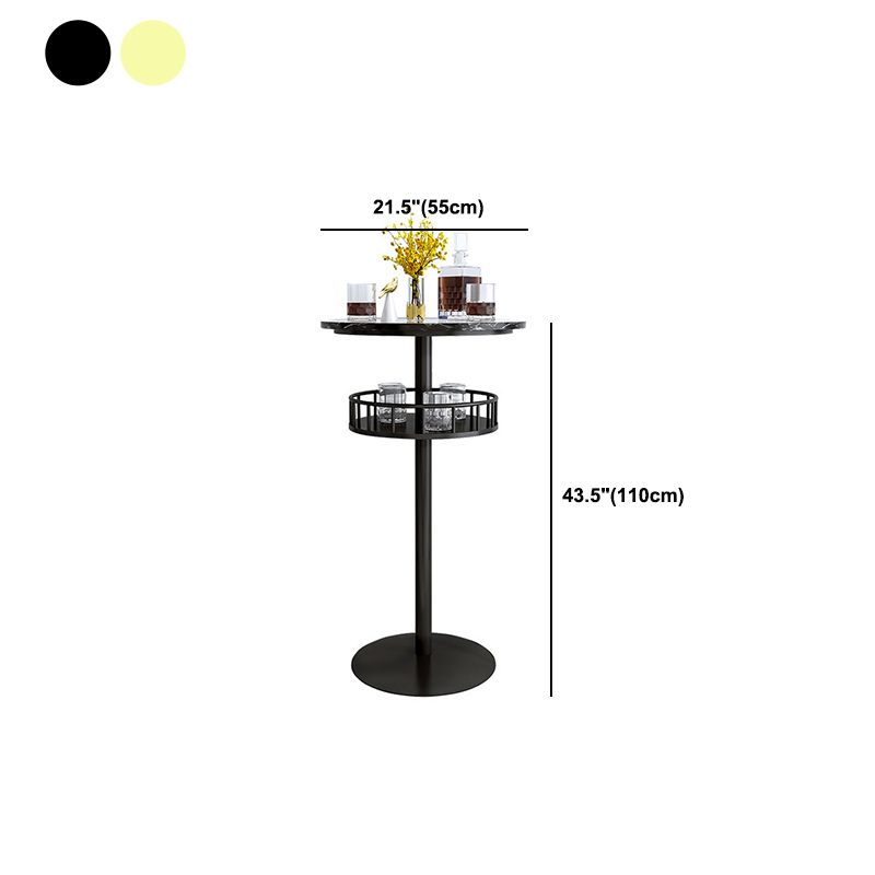 1/2/3 stuk marmeren bar pubtafel set matte afwerking glam bark ontlasting en tafelset