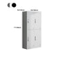 Metal Matte Finish Wardrobe with Hinged Door Modern Style Storage Cabinet