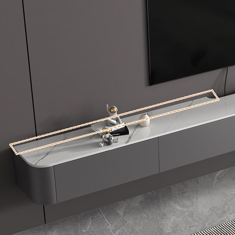 Contemporary TV Console Wall Mounted Stone Top Media Console Clearhalo 'furn' 'furn_tv_stands_entertainment_centers' 'Furniture' 'Living Room Furniture' 'TV Stands & Entertainment Centers' 'TV Stands & Media Storage Furniture' 'tv_stands_entertainment_centers' 1200x1200_45b247b7-6878-4e5f-9c1b-f7227e63e9bd