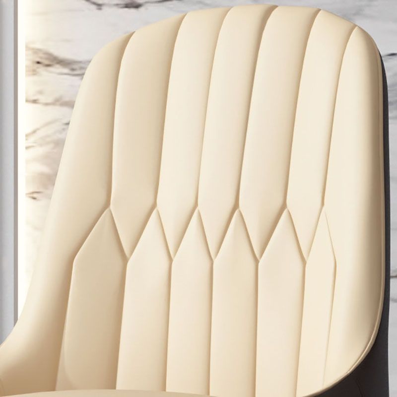 Scandinavian Style Solid Back Arm Chairs Leather Dining Chairs with Wooden Legs Clearhalo ' kitchen&dining_furn' 'Dining Chairs' 'Dining Tables & Seating' 'dining_chair' 'furn' 'furn_dining_chair' 'Furniture' 'furniture_dining_chair' 'Kitchen & Dining Furniture' 'kitchen' 1200x1200_45b476d6-cc54-4f94-b1b4-bbd20b1ce5ff