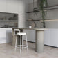 Industrial Wood Bar Table with Specialty Table Top Double Pedestal Table - 41.3" H Clearhalo 'Bar Furniture' 'Bar Tables' 'bar_tables' 'furn' 'furn_bar_tables' 'Furniture' 'furniture_bar_tables' 'Kitchen & Dining Furniture' 1200x1200_45b47d21-6361-4720-b061-001226fc23dd