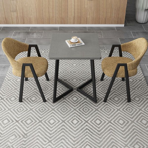 Modern Metal Arm Chair Open Back Dining Side Chair with Upholstered(Set of 4) Clearhalo 'Dining Chairs' 'Dining Tables & Seating' 'dining_chair' 'furn' 'furn_dining_chair' 'Furniture' 'furniture_dining_chair' 'Kitchen & Dining Furniture' 1200x1200_45b6640e-b181-43ac-b7a7-ff87436a3ce4