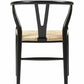 Modern Style Side Chair Low Back Solid Wood Dining Chair for Home