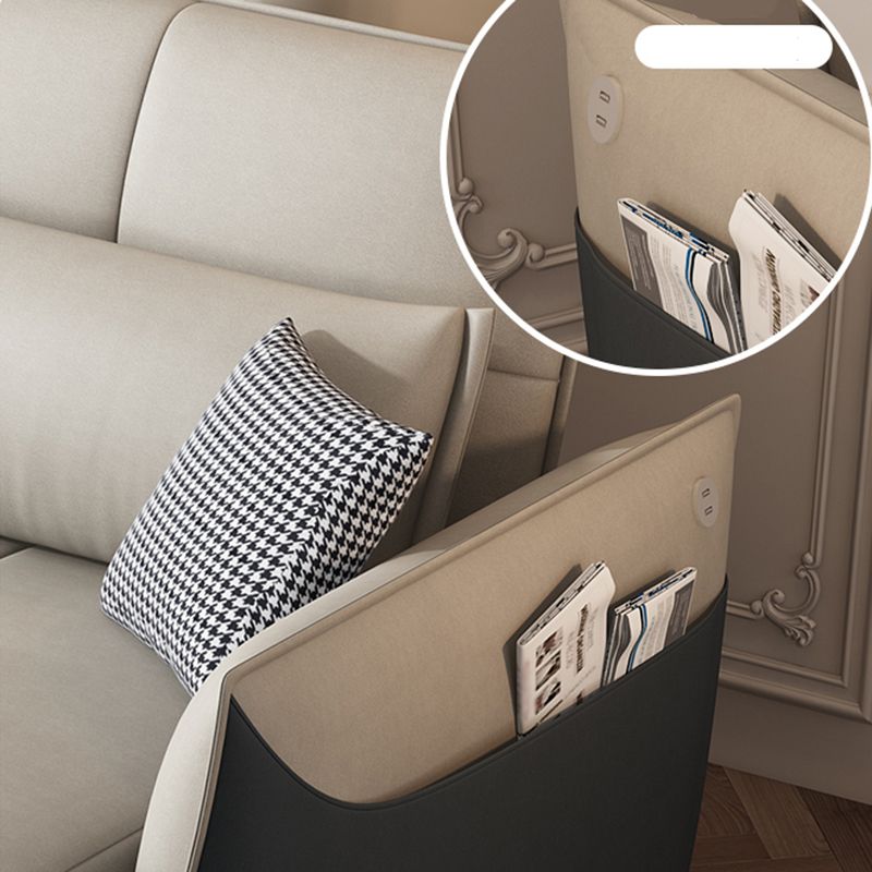 Manual Reclining Cushion Back Sectional Sofa 35.43"High Fabric Sofa Bed with Storage Clearhalo 'furn' 'furn_sectionals' 'Furniture' 'furniture_sectionals' 'Living Room Furniture' 'Sectionals' 1200x1200_45b7f17b-5b64-4b10-b01f-2651cb0333d5