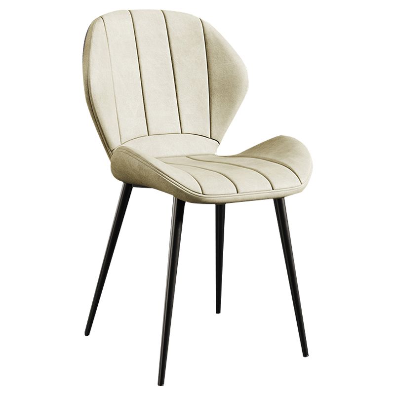 Scandinavian Upholstered Home Side Chair Wingback Matte Finish Dining Chair Clearhalo ' kitchen&dining_furn' 'Dining Chairs' 'Dining Tables & Seating' 'dining_chair' 'furn' 'furn_dining_chair' 'Furniture' 'furniture_dining_chair' 'Kitchen & Dining Furniture' 'kitchen' 1200x1200_45b8f158-2f6f-441a-af2c-550cdf157617