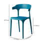 Glam Plastic Side Chair Matte Finish Open Back Dining Chair for Dinning Room Clearhalo ' kitchen&dining_furn' 'Dining Chairs' 'Dining Tables & Seating' 'dining_chair' 'furn' 'furn_dining_chair' 'Furniture' 'furniture_dining_chair' 'Kitchen & Dining Furniture' 'kitchen' 1200x1200_45b9fb1c-9285-480d-ba37-718c625a9c43