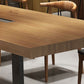 Rectangle Industrial Dining Table Solid Wood Top Dining Table with Metal Base Clearhalo ' dining_table' 'Dining Tables & Seating' 'Dining Tables' 'furn' 'furn_dining_table' 'Furniture' 'furniture_dining_table' 'Kitchen & Dining Furniture' 'kitchen&dining_furn' 'kitchen' 'kitchen_dining_table' 1200x1200_45ba99d7-23c7-4bd8-9fbb-de0d31e4d3a3