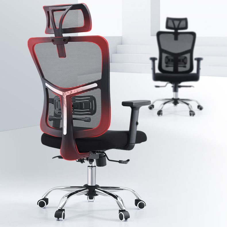 Silla de oficina contemporánea Silla de malla para computadora Silla de trabajo ergonómica con ruedas