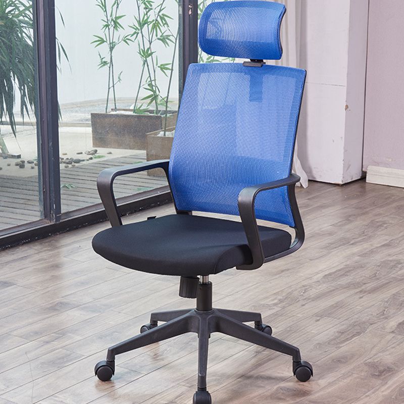 Chaise de bras à bras fixe moderne-chaise de bureau réglable avec roues avec roues