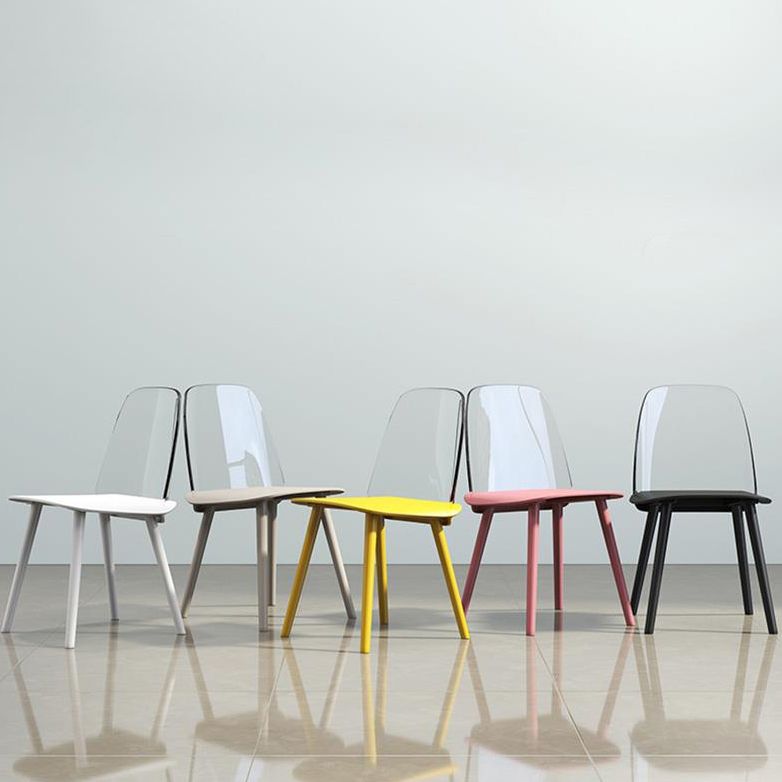 Nordic Style Plastic Dining Room Chair Armless Dining Chairs for Home Use Clearhalo ' kitchen&dining_furn' 'Dining Chairs' 'Dining Tables & Seating' 'dining_chair' 'furn' 'furn_dining_chair' 'Furniture' 'furniture_dining_chair' 'Kitchen & Dining Furniture' 'kitchen' 1200x1200_45bcb13d-b5f5-441d-b8ec-c26a9ed812a6