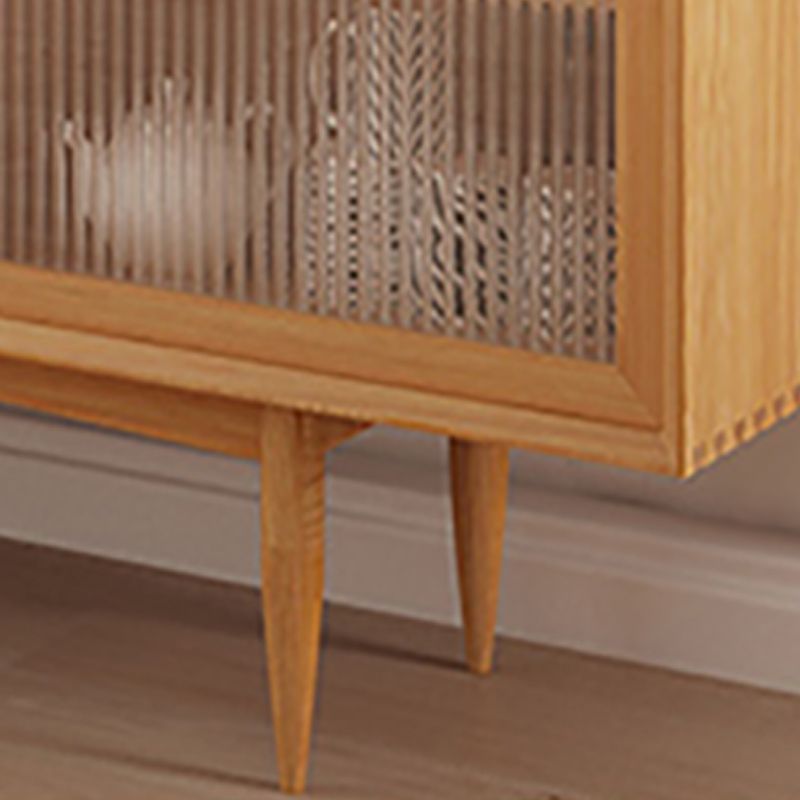 4-Dtrawer-Essbuffet mit Schiebetüren Kiefern Kiefer Massivholzbuffet Ständer