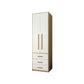 Hinged Wardrobe Armoire with Garment Rod Modern Wardrobe Cabinet for Home