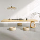 Contemporary 1 Single Coffee Cocktail Table in Pine Wood with 2 Legs Clearhalo 'Coffee & Accent Tables' 'Coffee Tables' 'coffee_tables' 'furn' 'furn_coffee_tables' 'Furniture' 'Living Room Furniture' 1200x1200_45c1ad8b-d11d-4c2c-ae79-332f7d38b029