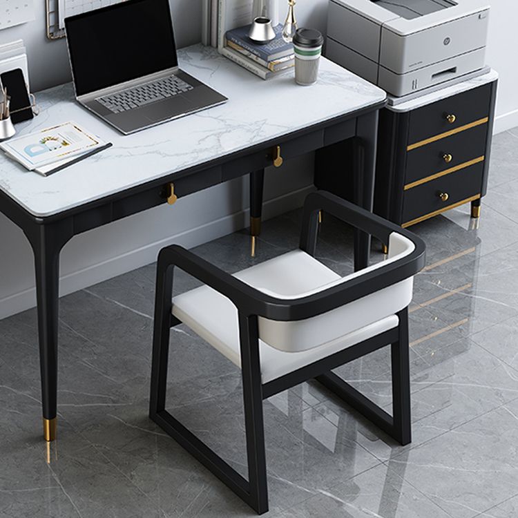 Home Scandinavian Style Wood Dining Chair Open Back Dining Chair with Arm Clearhalo ' kitchen&dining_furn' 'Dining Chairs' 'Dining Tables & Seating' 'dining_chair' 'furn' 'furn_dining_chair' 'Furniture' 'furniture_dining_chair' 'Kitchen & Dining Furniture' 'kitchen' 1200x1200_45c23f36-d161-48dc-9317-87ee4c02a7c9