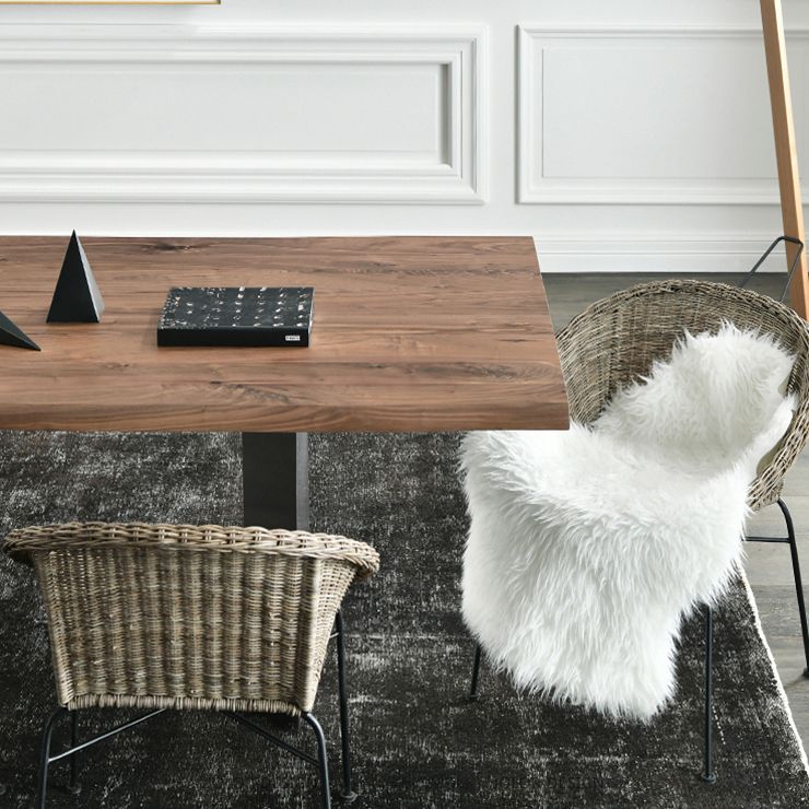 Metal Industrial Rectangle Dining Table Wood Top Table for Kitchen and Dining Room Clearhalo ' dining_table' 'Dining Tables & Seating' 'Dining Tables' 'furn' 'furn_dining_table' 'Furniture' 'furniture_dining_table' 'Kitchen & Dining Furniture' 'kitchen&dining_furn' 'kitchen' 'kitchen_dining_table' 1200x1200_45c33401-eb51-4f04-9836-7442fb54d1eb