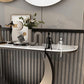 Console glam larga 11,81 pollici Tavolo da 1 tavolo di accento in pietra per sala
