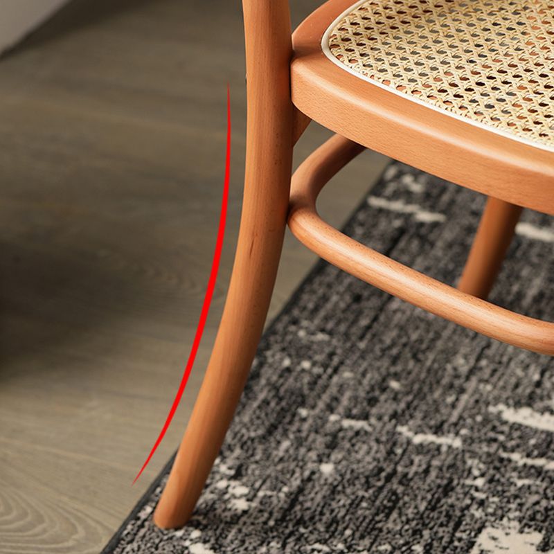 Traditional Style Dining Chair Solid Wood Cane Back Dining Room Chair Clearhalo 'Dining Chairs' 'Dining Tables & Seating' 'dining_chair' 'furn' 'furn_dining_chair' 'Furniture' 'Kitchen & Dining Furniture' 1200x1200_45c40596-4b0e-4092-9acb-1d950a329e78