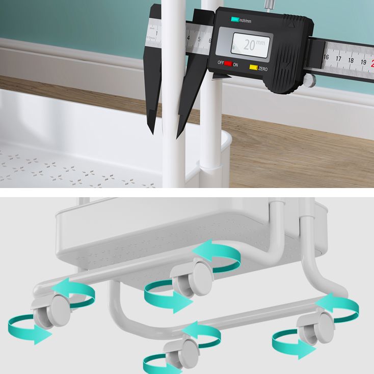 Modernes plastisches Bücherregal White Etagere vertikal offenes Regal Bücherregal