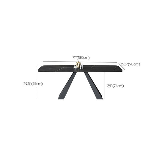 現代的な長方形のテーブルセット1/5/6/7ピースレストラン用ダイニングセット
