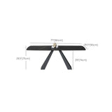 Contemporary Rectangle Table Set 1/5/6/7 Pieces Dining Set for Restaurant