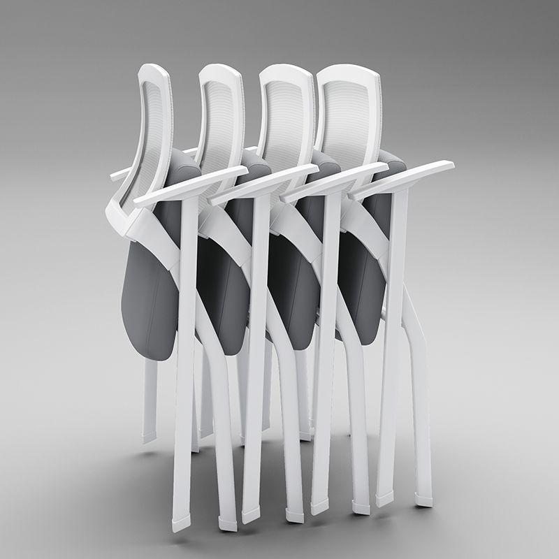 Silla de escritorio de malla de la conferencia de armas fijas contemporáneas para la oficina