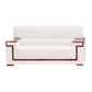Blanc Contemporain Sectional Square Bras standard canapé standard pour le salon, appartement