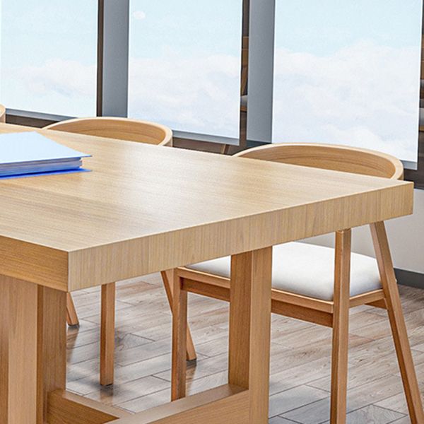 Scrivania per ufficio in legno naturale naturale contemporaneo scrivania di base in legno per ufficio a casa