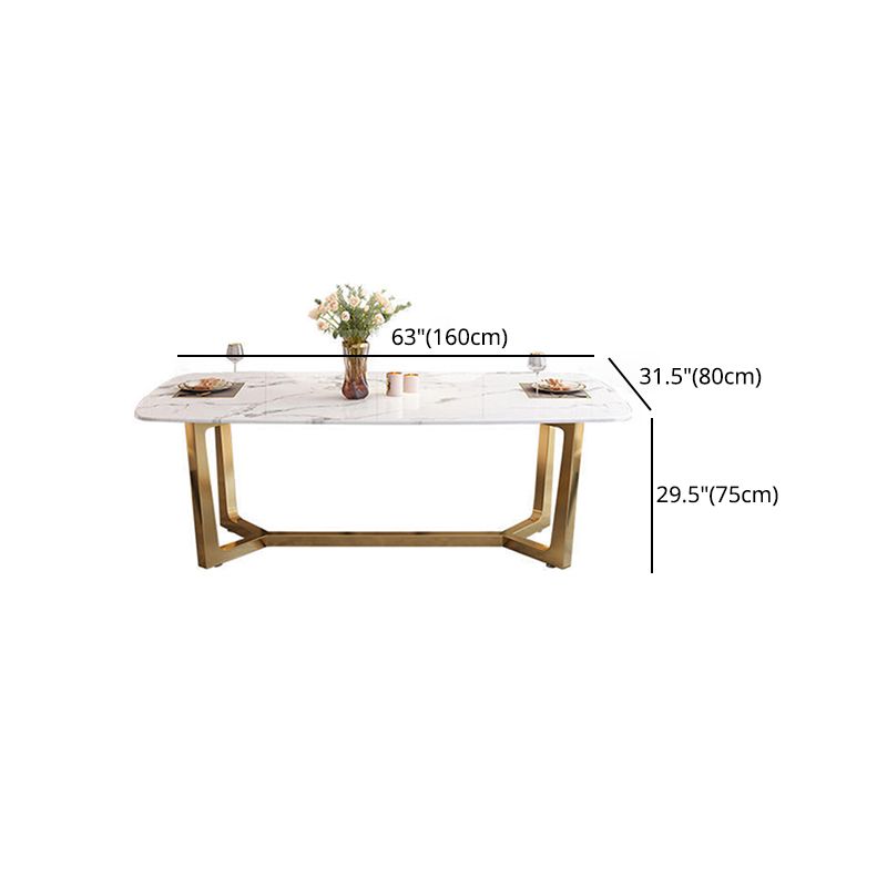 Luxury Rectangle Sintered Stone Top Dining Set 1/2/5/6/7 Pieces Dining Table with Chairs Clearhalo 'Dining Room Sets' 'Dining Tables & Seating' 'dining_room_set' 'furn' 'furn_dining_room_set' 'Furniture' 'furniture_dining_room_set' 'Kitchen & Dining Furniture' 1200x1200_45ca2322-f732-4abb-a271-a96e36a77c06