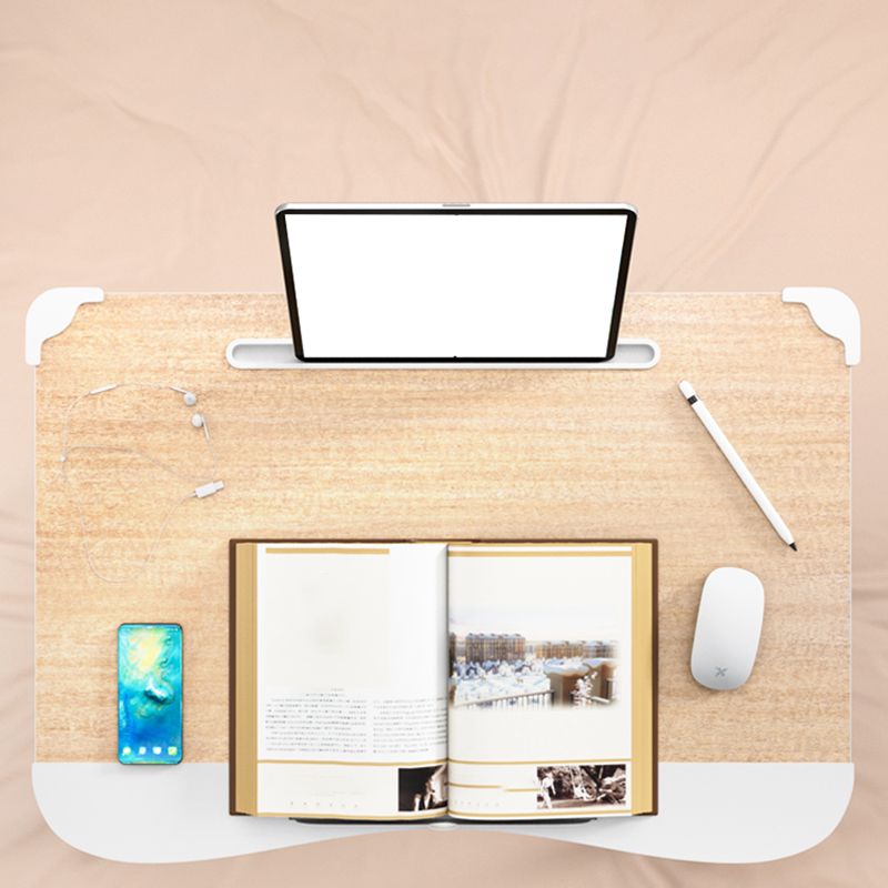 Modern Folding Writing Desk Dormitory Adjustable Laptop Table - Clearhalo