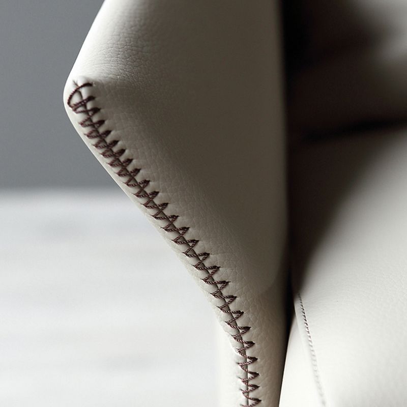 Les bras de faux cuir de couleur unie inclus pivotant avec chaise de canon à coussin