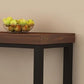 Mesa de bar industrial para vino, mesa de bistró con tapa de madera maciza y base negra