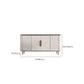 Gambe metalliche Sideboard bianca Tabella 35,4 "supporto a buffet alto con archiviazione