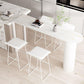 Modern Iron Bar Dining Table with Stone Top Indoor Bistro Table Fixed Table Clearhalo 'Bar Furniture' 'Bar Tables' 'bar_tables' 'furn' 'furn_bar_tables' 'Furniture' 'furniture_bar_tables' 'Kitchen & Dining Furniture' 1200x1200_45cfc3ce-c3f1-467e-acfa-1a68a7159104