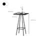 1/3/4-delige moderne barset met matte afwerking barkruk en tafelset
