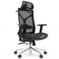 29-inch brede moderne bureaustoel, zwart gestoffeerde bureaustoel