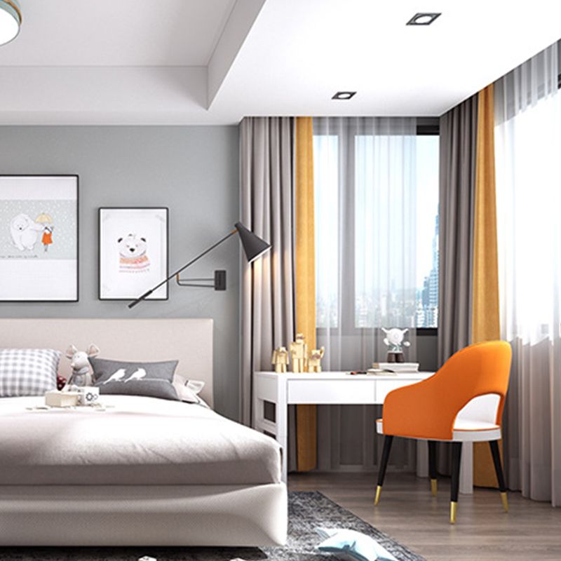 Sedia laterale in stile glam aprire in pelle sedia da pranzo interno per casa