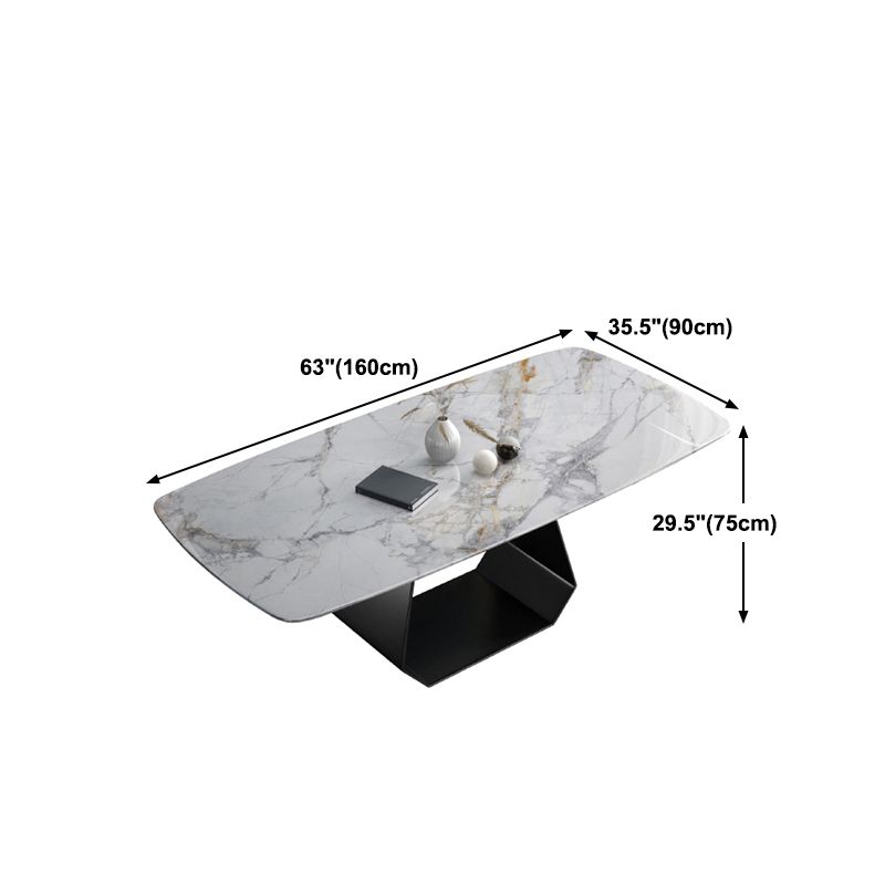 Modern 1/2/7 Pieces Dining Table Set with Marble Top Rectangle Dinette Set Clearhalo 'Dining Room Sets' 'Dining Tables & Seating' 'dining_room_set' 'furn' 'furn_dining_room_set' 'Furniture' 'furniture_dining_room_set' 'Kitchen & Dining Furniture' 'kitchen&dining_furn' 'kitchen' 1200x1200_45d4326d-63b2-4be8-8202-bf071901b3e1