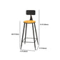 Industrial Style 1/6/11 Pieces Bar Table Set Rectangle Pine Wood Counter Table for Cafe Clearhalo 'Bar Furniture' 'furn' 'furn_home_bar_bar_sets' 'Furniture' 'Home Bars & Bar Sets' 'home_bar_bar_sets' 'Kitchen & Dining Furniture' 1200x1200_45d64362-ee7c-4a65-a0b4-023cd425596e