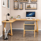 Modern Style Home Office Desk Solid Wood L-Shaped Writing Desk Clearhalo 'furn' 'furn_office_desk' 'Furniture' 'furniture_office_desk' 'Office Desks' 'Office Furniture' 'office_desk' 1200x1200_45d7e958-d837-4f3f-922b-784f2557ad63