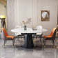 Sintered Stone Dining Table Drop-Leaf Dinner Table for Dining Room Clearhalo 'Dining Tables & Seating' 'Dining Tables' 'dining_table' 'furn' 'furn_dining_table' 'Furniture' 'Kitchen & Dining Furniture' 1200x1200_45d866b8-94fd-408c-bb67-5f572912d787