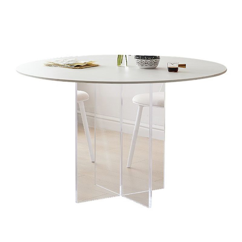 White Modern Dining Table Set 1/2/3/5 Pcs Kitchen Table and Chairs Clearhalo 'Dining Room Sets' 'Dining Tables & Seating' 'dining_room_set' 'furn' 'furn_dining_room_set' 'Furniture' 'Kitchen & Dining Furniture' 1200x1200_45d8868a-b1b6-4802-a5b8-3697c6f5340a