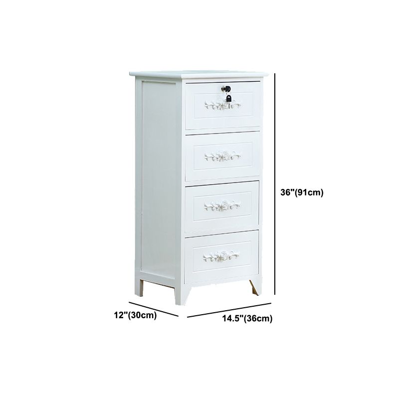 White Wooden Lingerie Chest Modern Style Vertical Storage Chest Dresser Clearhalo 'Bedroom Furniture' 'Dressers & Chests' 'dressers_chests' 'furn' 'furn_dressers_chests' 'Furniture' 1200x1200_45d93dfe-b603-4514-a789-76dcbd3d0510