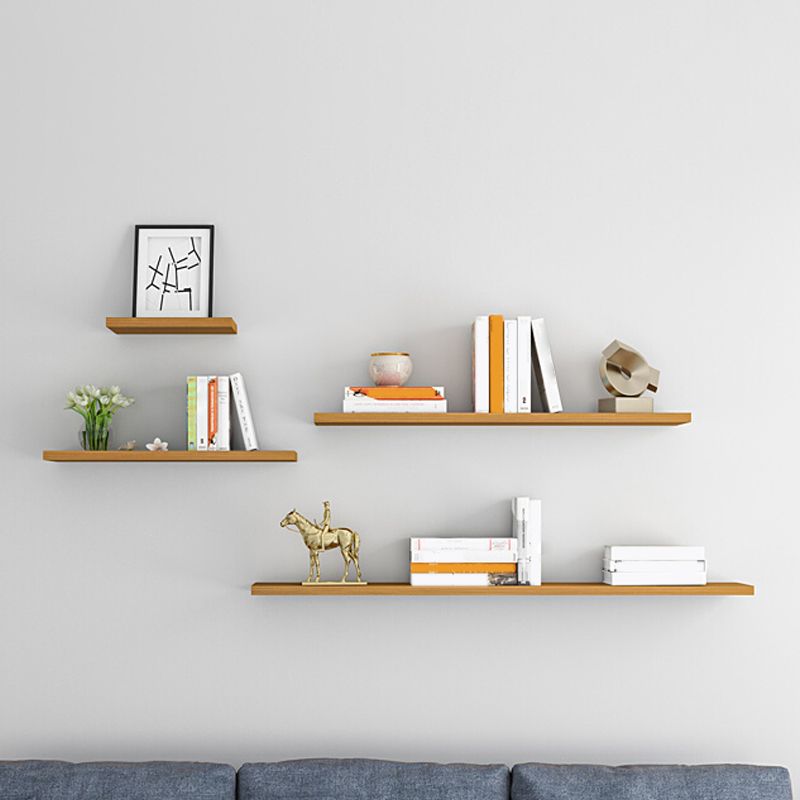 Contemporary Wood Bookshelf Closed Back Wall Mounted Bookcase for Office Clearhalo 'Bookcases' 'furn' 'furn_bookcases' 'Furniture' 'Office Furniture' 1200x1200_45d99e05-4f5b-4c9c-ac5c-fcc2c310137c