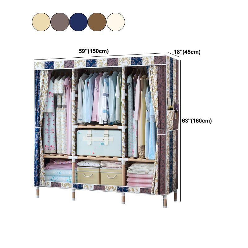 Armate di guardaroba in stile contemporaneo armadio in legno massiccio con gambe