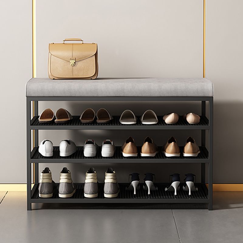 Modern Cushioned Seating Bench Rectangle Shoe Storage Entryway Bench Clearhalo 'Benches' 'Chairs & Seating' 'furn' 'furn_benches' 'Furniture' 'Living Room Furniture' 1200x1200_45dc7482-686c-4c2d-8762-7cf6482a0c76