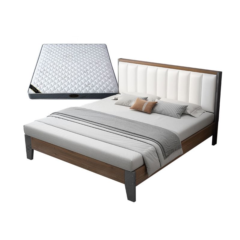 Modern Panel Wood Standard Bed with Rectangular Headboard for Bedroom Clearhalo 'Bedroom Furniture' 'Beds' 'furn' 'furn_beds' 'Furniture' 1200x1200_45dd0c2c-0211-443d-8638-8e110d5fccfc