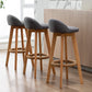 Nordic Wood Swivel Barstool Low Back Indoor Tall Stool with Upholstered Clearhalo 'Bar Furniture' 'Bar Stools' 'bar_stools' 'furn' 'furn_bar_stools' 'furniture_bar_stools' 'Kitchen & Dining Furniture' 'kitchen&dining_furn' 'kitchen' 'kitchen_furn' Furniture' 1200x1200_45ded336-40df-4d9c-8497-e6a9ed0643fe